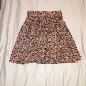 H&M floral skater skirt